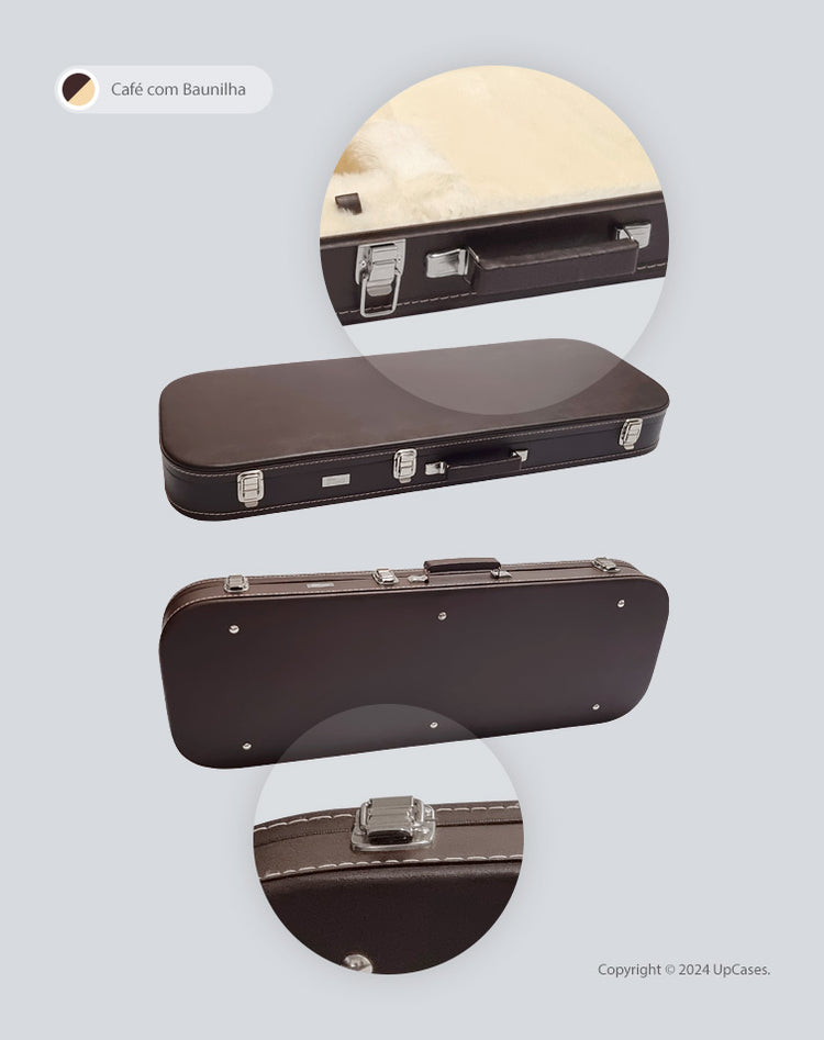 Hard Case Estojo para Guitarra Strato Telecaster Luxe
