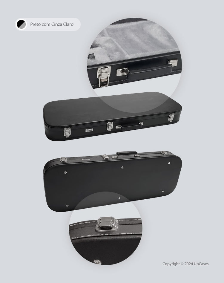 Hard Case Estojo para Guitarra Strato Telecaster Luxe