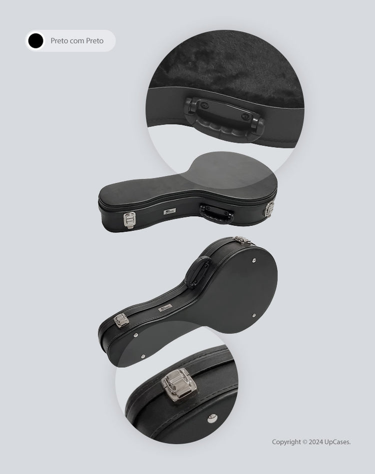 Hard Case Formato para Bandolim 10 Cordas Luxe
