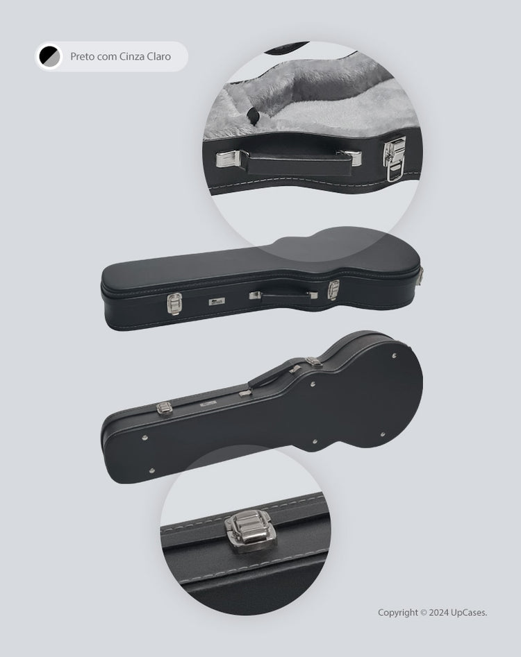 Hard Case Formato para Guitarra Les Paul Luxe