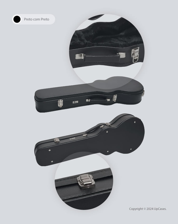 Hard Case Formato para Guitarra Les Paul Luxe