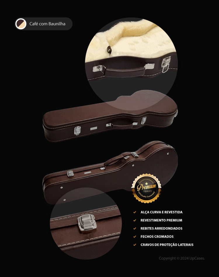 Hard Case Formato para Guitarra Les Paul Premium