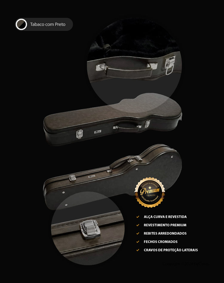 Hard Case Formato para Guitarra Les Paul Premium