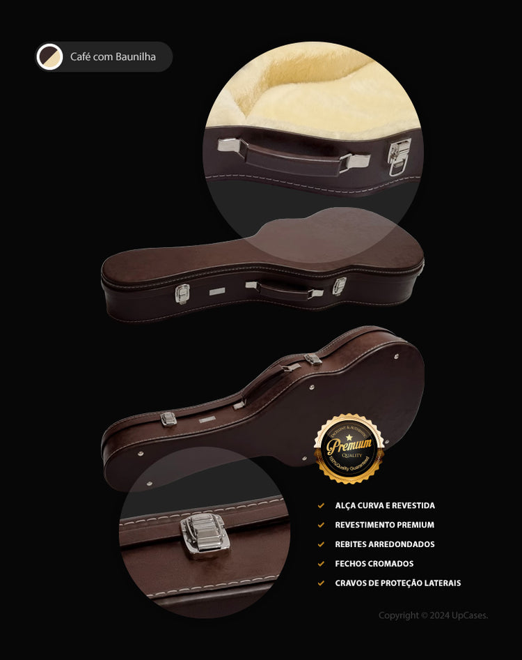 Hard Case Formato para Violão Clássico Premium
