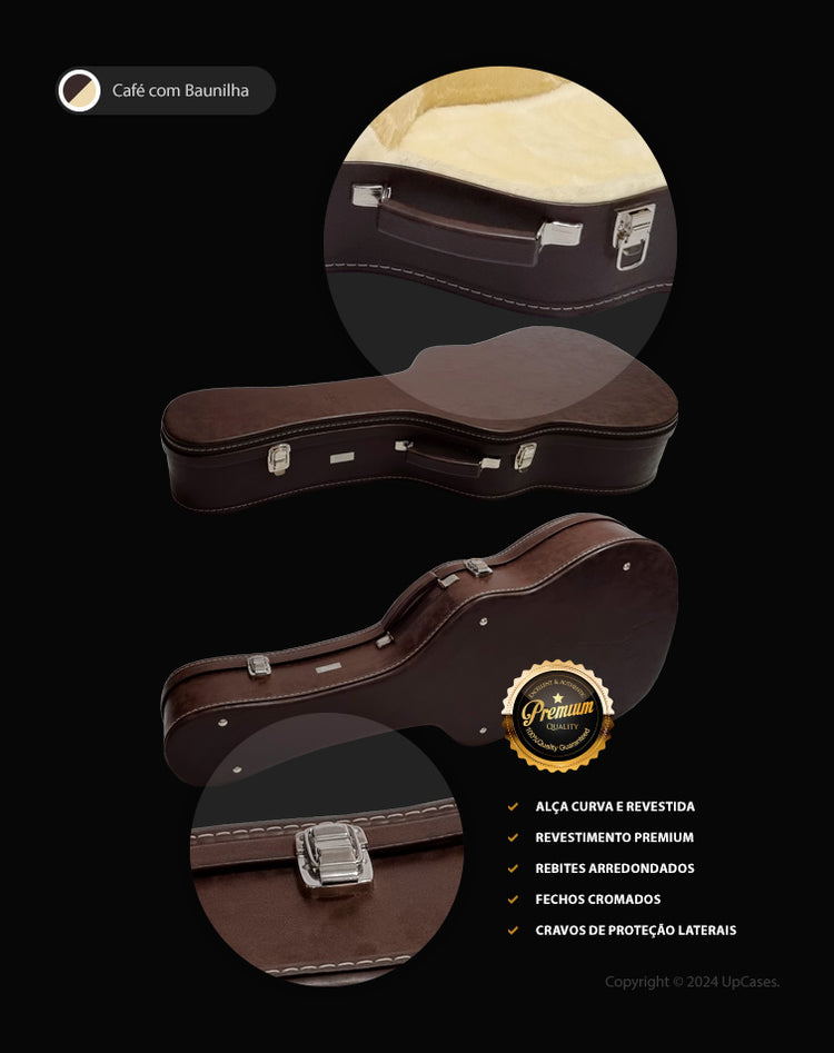 Hard Case Formato para Violão Folk 06 Premium
