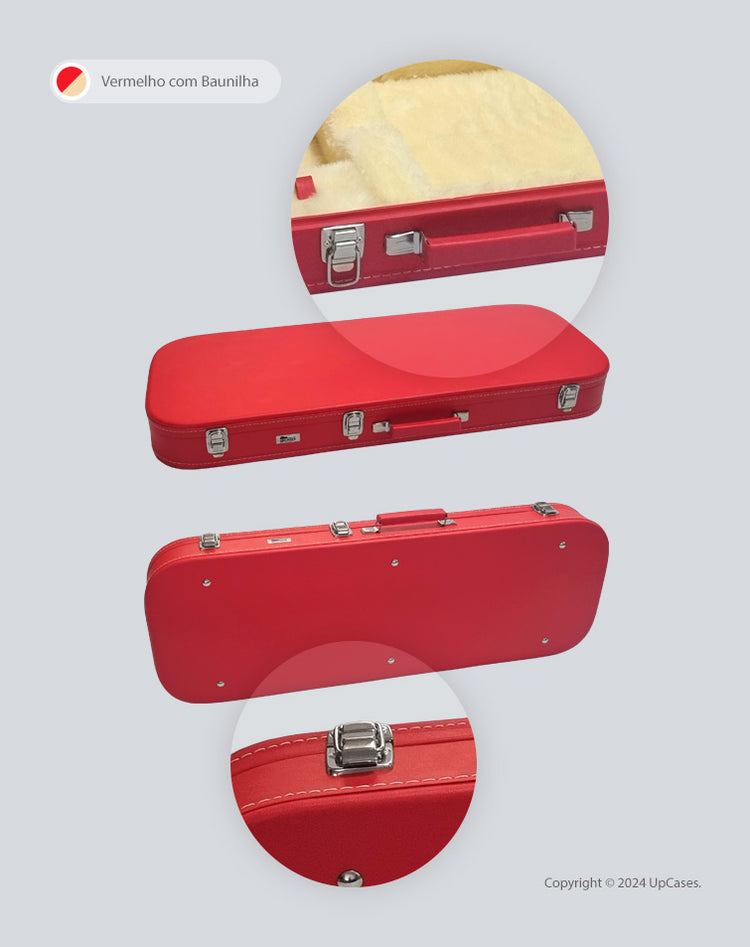 Hard Case Estojo para Guitarra Strato Telecaster Colors