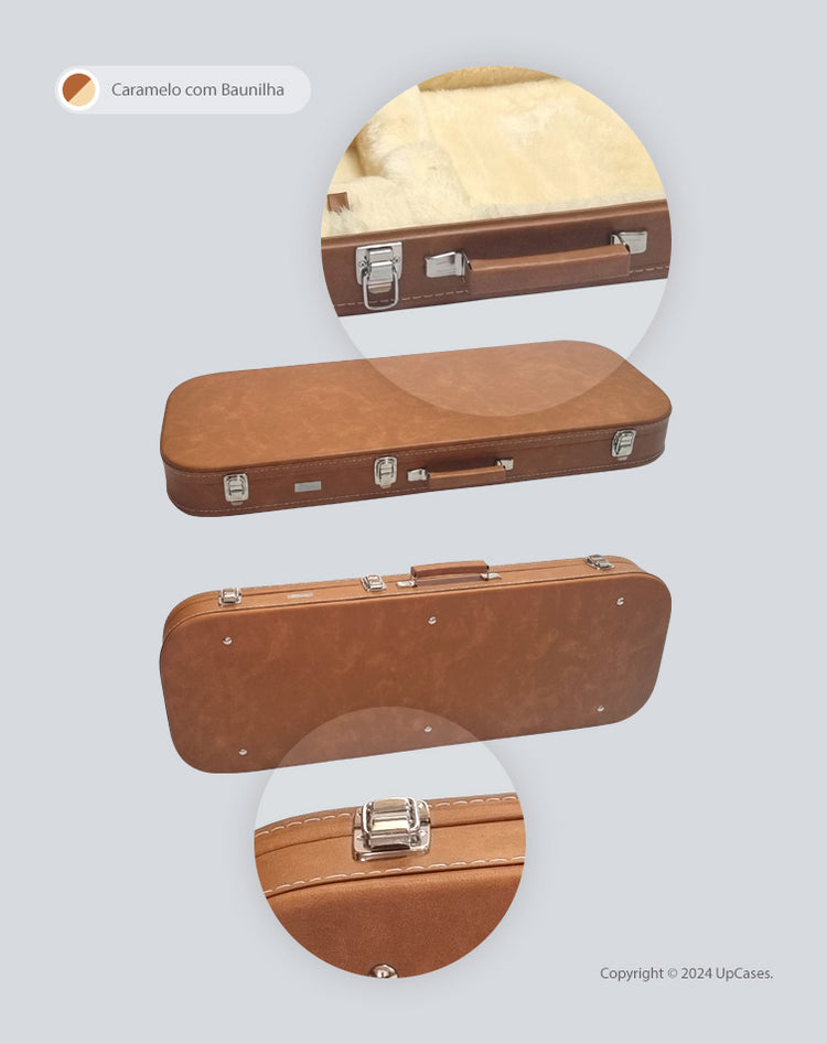 Hard Case Estojo para Guitarra Strato Telecaster Luxe